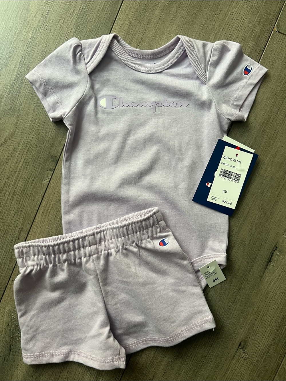 Champion Baby Lavender Short Set - Light Purple Two-Piece